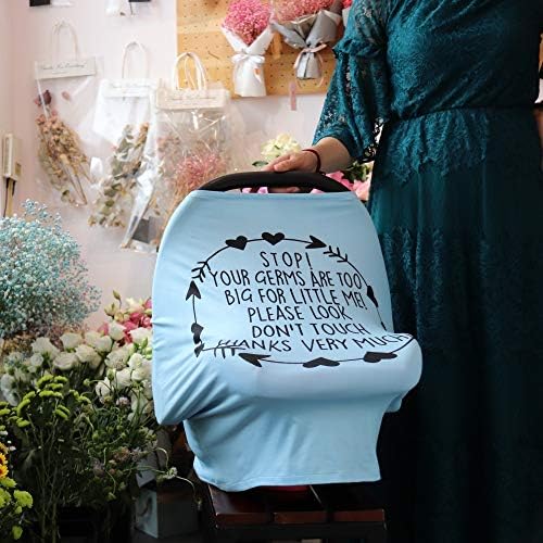 Metplus Baby Car Seat Cover, No Touch Sign Carseat Canopy & Nursing Covers - Image 3