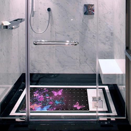 Bath Tub Shower Mat, Washable Bathtub Floor Mats, Suction Cups and Drain Holes - Image 6