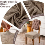 Genina Waterproof Chair Covers Set of 4, Dining Chair Cover - Image 2