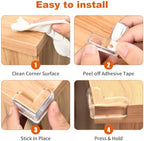 20 Pack Corner Protector Baby, Baby Proofing, L Shaped - Image 7