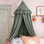 SmoothNovelty Gingham Plaid Bed Canopy by SmoothNovelty