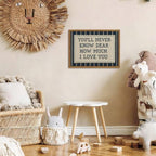 Framed You'll Never Know Dear How Much I Love You Wall Art, Vintage Nursery - Image 3