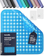 homerella Square Shower Mat Non Slip Anti Mold 21x21 Anti Slip Shower Mat by Homerella