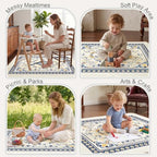 Splat Mat for Under High Chair Waterproof Non Slip Floor Mat for Baby - Image 6