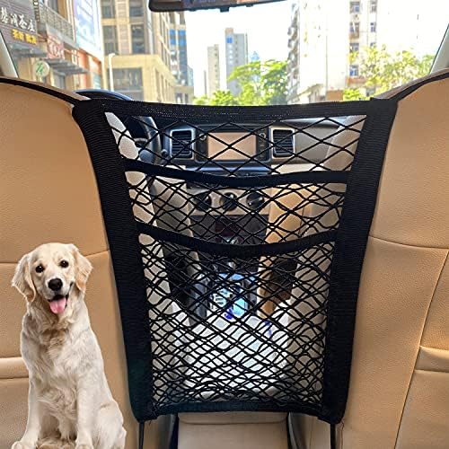 3-Layer Stretch Car Mesh Organizer, Car Seat Net, Dog Net by Unknown