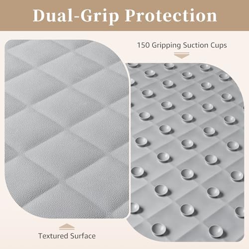Yolife Bathtub Shower Mat Non Slip, Natural Rubber Bath Tub Floor Liner Mats - Image 3
