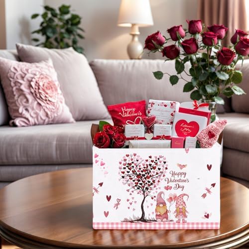 Valentine's Day Basket Gift for Empty Cute Heart Large Storage Bin for Kid and - Image 5