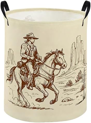 Kids Laundry Basket Cow Boy Hamper by DDBASKET
