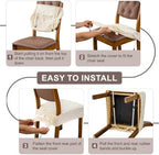Genina Waterproof Chair Covers Set of 4, Dining Chair Cover - Image 6