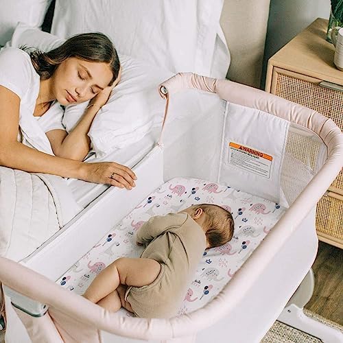 Stretch Fitted Bassinet Sheet Set BROLEX 2 Pack Cradle Sheets - Image 2