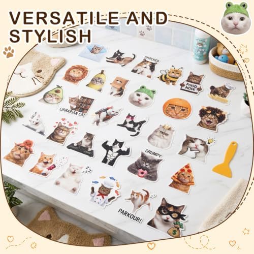 Fullhawl 30 Pcs Cat Non Slip Shower Stickers, Cute Bathtub Safety - Image 4
