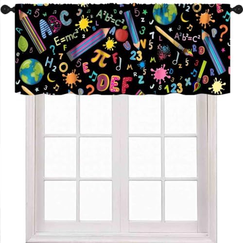 Kids Windows Valance, Funny Cute Colorfu ABC Alphabet Education Learning Tools by Unknown