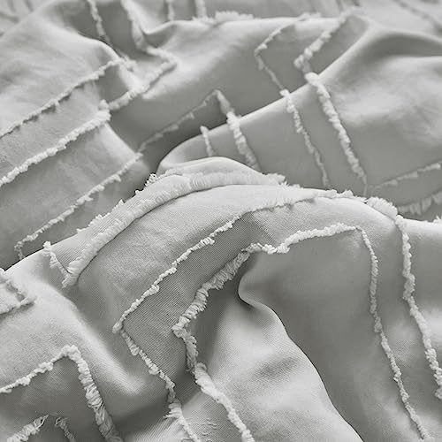 Tufted Ruffle Crib Bedding Set 3 Pieces Baby Girls Boys Boho Quilted Comforter - Image 7