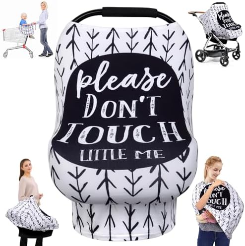 Metplus Baby Car Seat Cover, No Touch Sign Carseat Canopy & Nursing Covers by Metpus