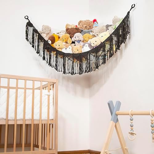 Amdermi Stuffed Animal Hammock Corner Hanging Net - Image 5