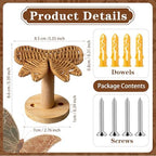 Leinuosen 2 Pack Boho Curtain Holdbacks Rattan Tiebacks - Image 2