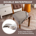 Genina Waterproof Chair Covers Set of 6, Dining Chair Cover - Image 4