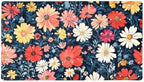 Shower Mat Non Slip 26.8 x 15.1 Inches, Colorful Flowers Bathtub Mat Shower by Anna+Cowper