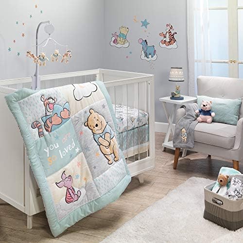 Lambs & Ivy Disney Baby Winnie the Pooh Hugs 3Pc Nursery Crib Bedding Set by LambsIvy