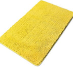 Yeaban Chenille Yellow Bathroom Rug 30"x50", Non-Slip Rubber Backing by Yeaban