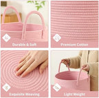 Laundry Basket Hamper Tall Rope Storage Woven - Image 4