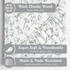 Sorrel + Fern Baby Crib Sheets Neutral, Fitted 2-Pack - Image 2