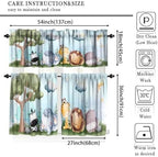 Animals Nursery Valance Curtain Baby Boy Girl Bear Fox Deer Bunny Short Half - Image 5