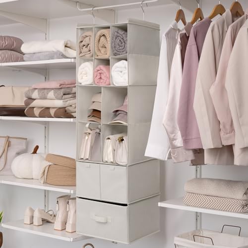 GRANNY SAYS Hanging Closet Organizer, 3 Drawers, 6 Shelves - Image 4