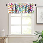 Alphabet Valances Curtains Cartoon Animal Education Letter Pattern Window - Image 5