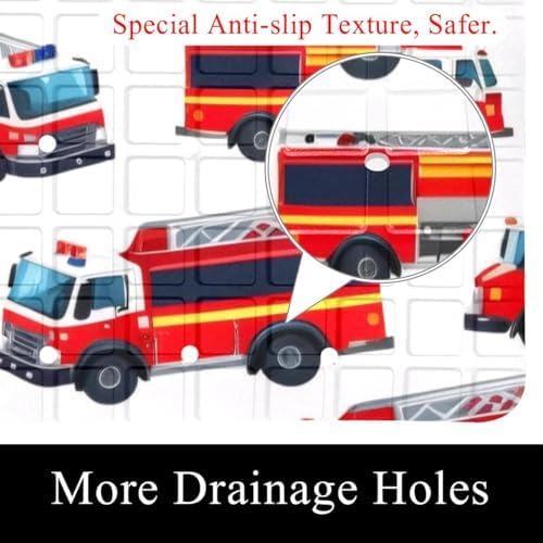 Bath Tub Shower Mat, Washable Bathtub Floor Mats, Suction Cups and Drain Holes - Image 2
