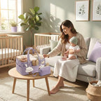 PeraBella Baby Diaper Caddy Organizer, Baby Basket Shower Gift, Portable - Image 6