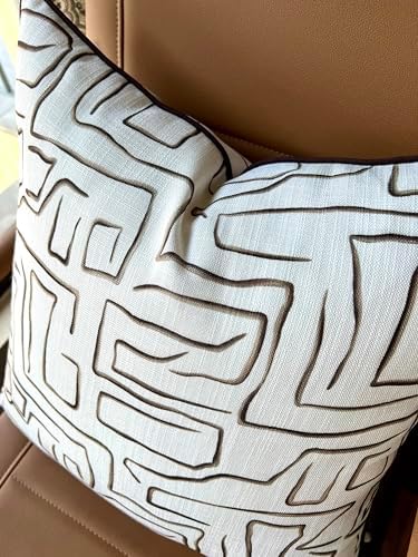 Abstract Line Art Print 20x20 Throw Pillow Cover - Image 4