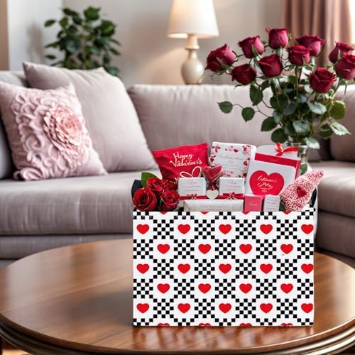 Valentine's Day Basket for Gifts Empty Cute Heart Large Gift Basket Decorative - Image 5