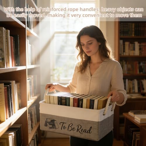 TBR Book Storage Basket Bin - Image 4