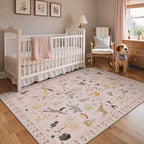 BESBLEE 10X14 Washable Area Rug - Image 2
