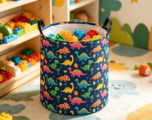 Kids Laundry Basket Dinosaur Hamper - Image 6