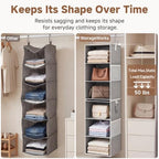 StorageWorks Hanging Closet Organizer, 6-Shelf - Image 5