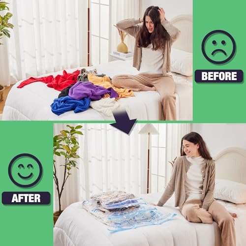 15 Jumbo Vacuum Storage Bags for Bedding, Vacuum Seal Bags for Clothing - Image 5