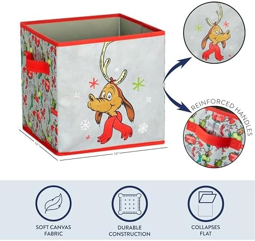 Idea Nuova Storage Cubes for Kids, 2 Pack Collapsible Fabric Bins - Image 4