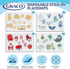 Graco Baby Disposable Stick-On Placemats, 40 Sheets - Image 2