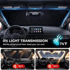 DooGooCoo Windshield Sun Shade for Honda Accord 2023-2025 2026 Sunshade for Car - Image 5
