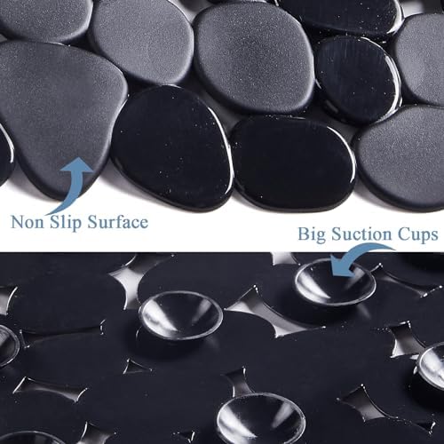 Webos Bath Shower Mat Non Slip: Extra Large Pebble Bathtub mat - Image 4