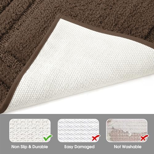 HOMEIDEAS Bathroom Rugs Sets 2 Piece, Super Soft and Absorbent Non Slip - Image 5