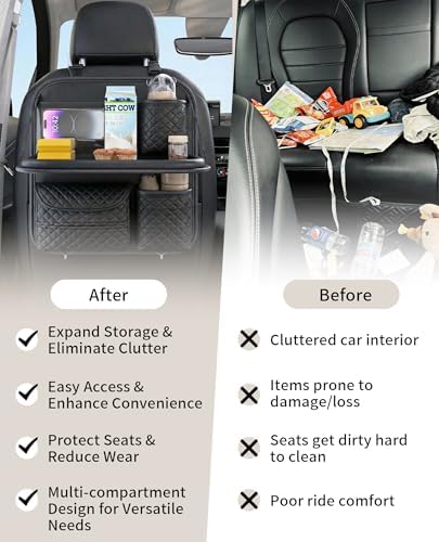 PU Leather Backseat Car Organizer - Image 3
