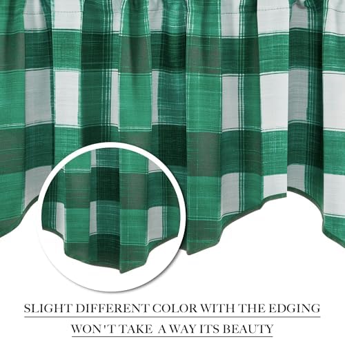 NICETOWN Christmas Plaid Valances - Image 3