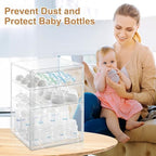 ERTIUANIO Baby Bottle Organizer – 3 Tier Acrylic Bottle Storage Organizer - Image 4