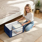 Fab totes 35L Closet Organizers, Foldable Under Bed Storage Containers - Image 5