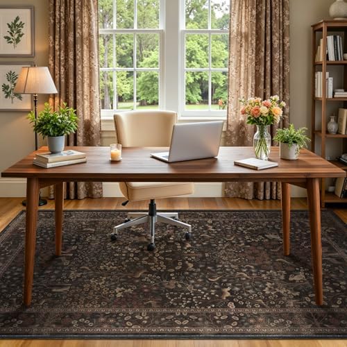 Tree of Life 4x6 Washable Rug, Low Pile Thin Throw Rug - Image 4