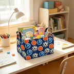 Rectangular Collapsible Storage Basket Nursery Toy Organizer Ball Sports - Image 6