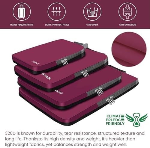 BAGAIL 4 Set/6 Set/8 Set Compression Packing Cubes Travel Accessories - Image 5